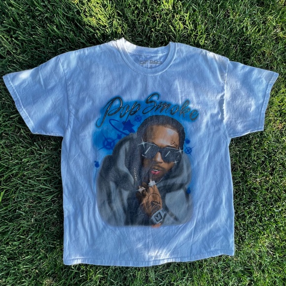 Pop Smoke Official Merch Airbrush T-Shirt | Unisex XL | Super Clean, NO FLAWS! - Picture 2 of 7